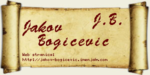 Jakov Bogičević vizit kartica